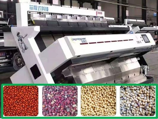 qualidade  8 Chutes Red Beans / Soybean Color Sorter Accurate Recognition 6.0Kw fábrica