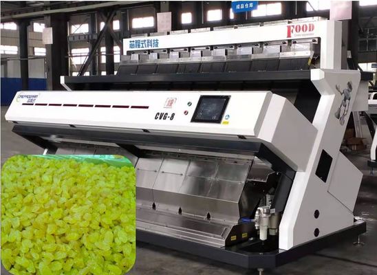 qualidade  512 Channels Nuts Color Sorter 4-9 T/H Automatic Fault Detection Raisin Processing Machine fábrica
