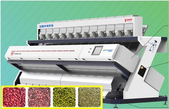 Estrutura inteligente da cachoeira da remoção da máquina do classificador da cor da grão de 2.4-6.0 T/H